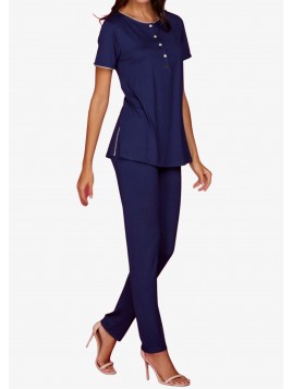 Pigiama serafino - Blue