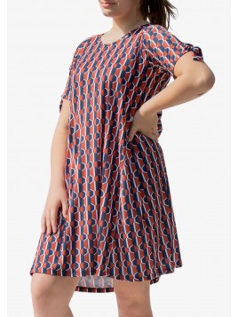 Abito Manica Corta - Blu E...