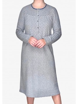 Camicia Da Notte - Blue Pois