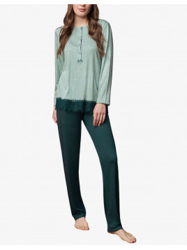 Pigiama Serafino - Verde